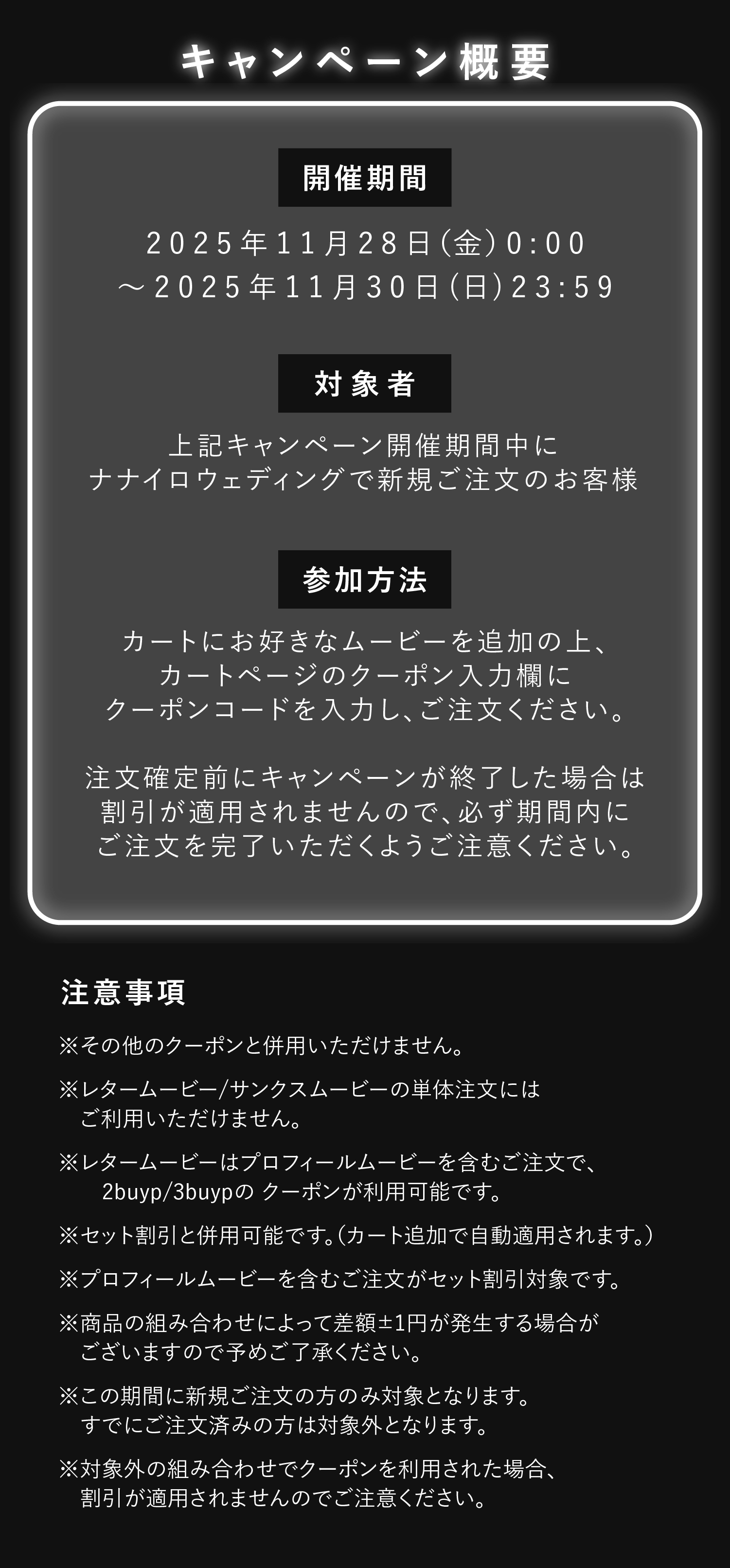 キャンペーン概要